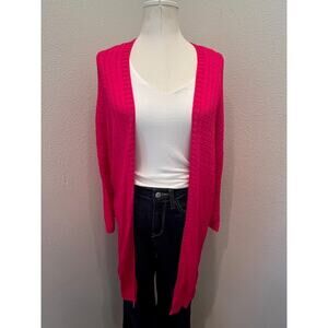 Pink lightweight cardigan sweater one size fits most